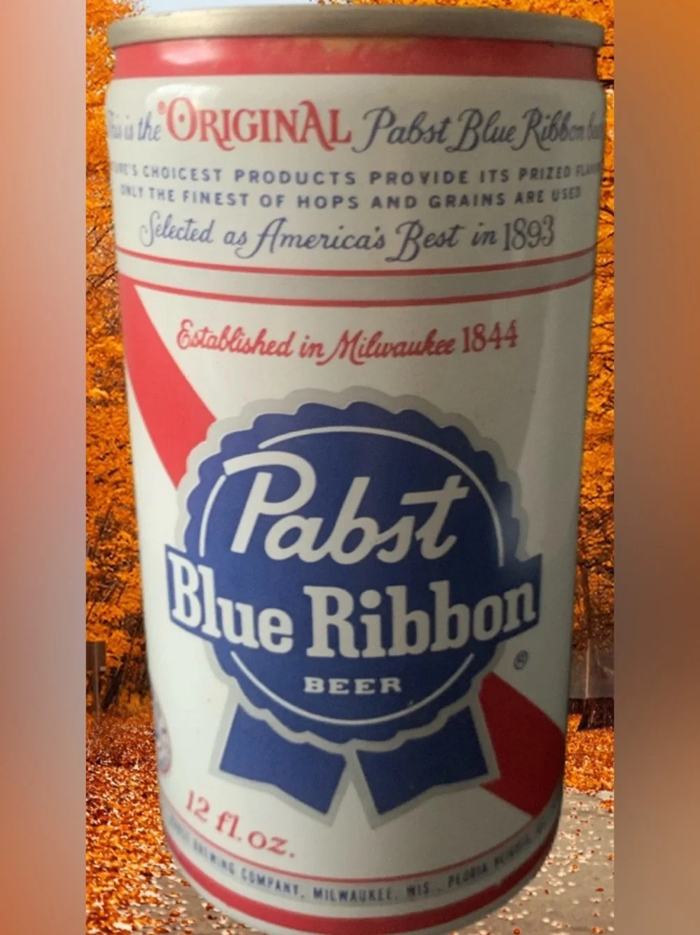 Vintage Beer Can Pabst Blue Ribbon Pabst Brewing Empty